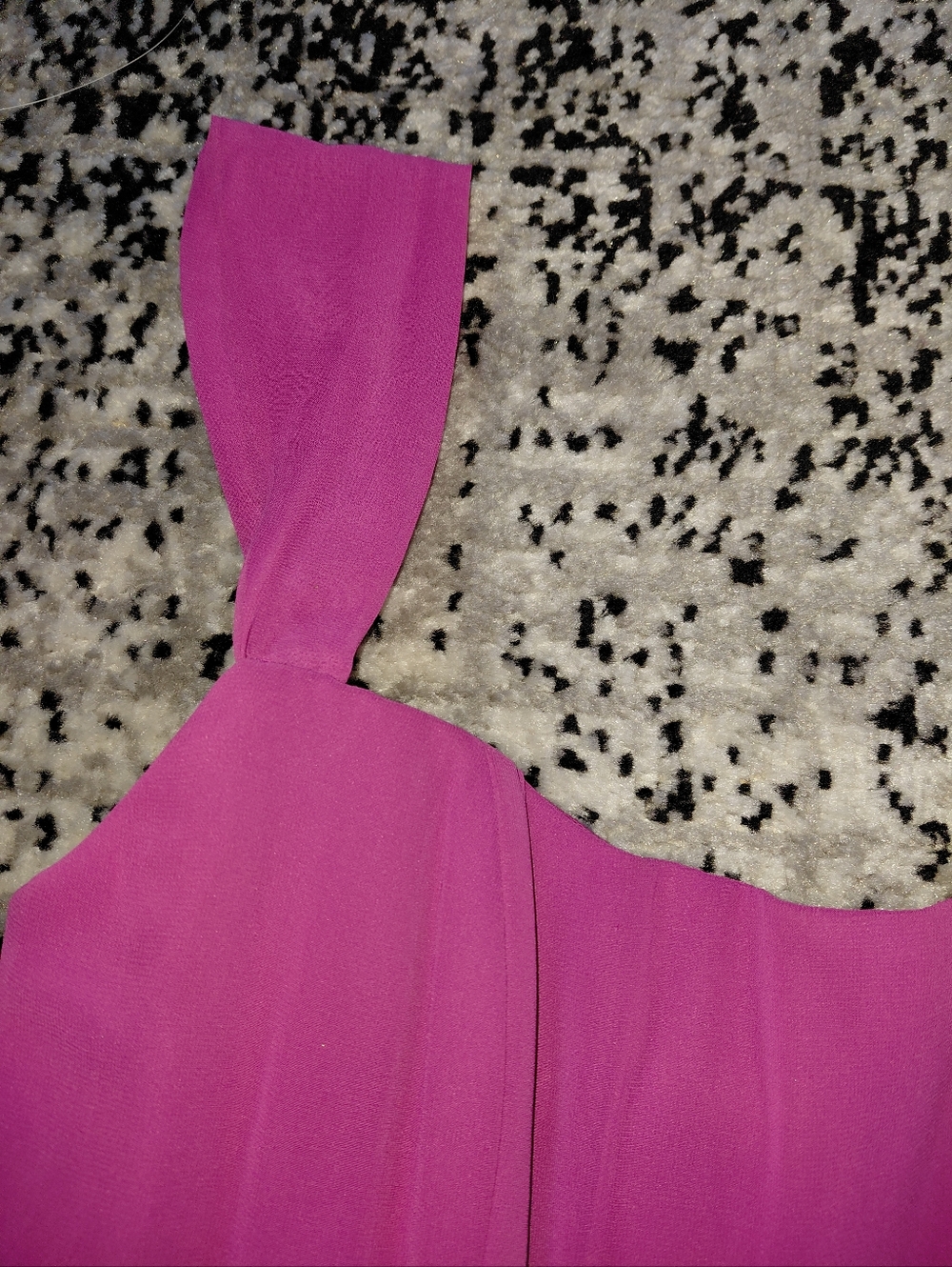 After Six Tea Rose Lux Chiffon Off Shoulder Gown 14R | Romantic Bridesmaid Maxi - Picture 13 of 15